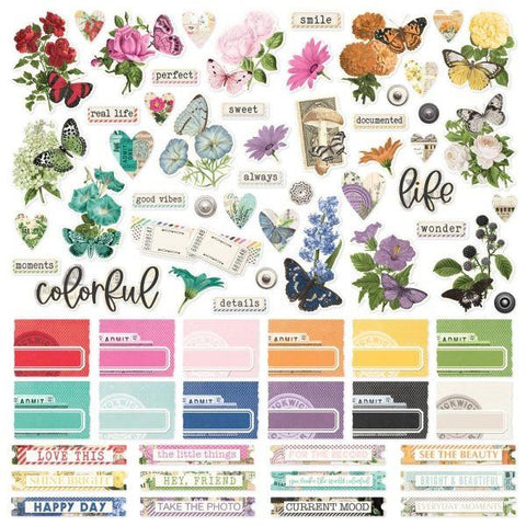 Simple Vintage Essentials Color Palette - Stickers