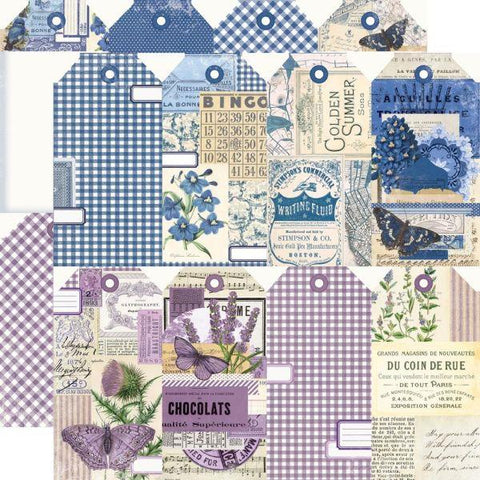 Simple Vintage Essentials Color Palette - Blue & Purple Tags