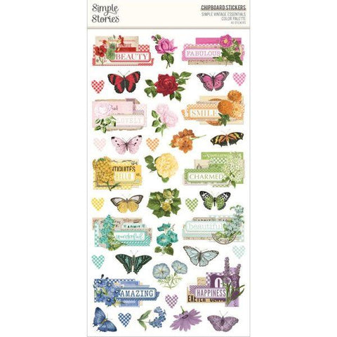 Simple Vintage Essentials Color Palette - Chipboard