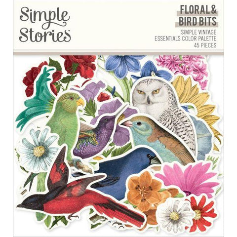 Simple Vintage Essentials Color Palette - Floral & Bird Bits & Pieces