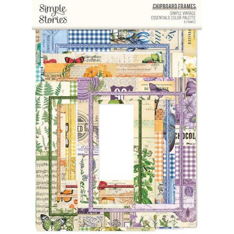 Simple Vintage Essentials Color Palette - Chipboard Frames