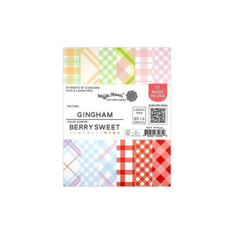 Berry Sweet Gingham Paper Pad