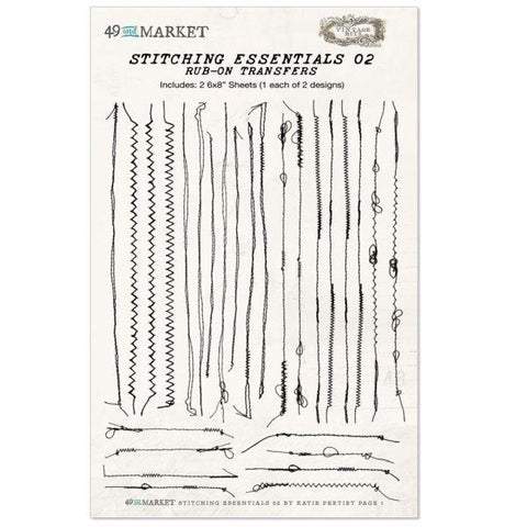Essentials Rub Ons - Stitching #02
