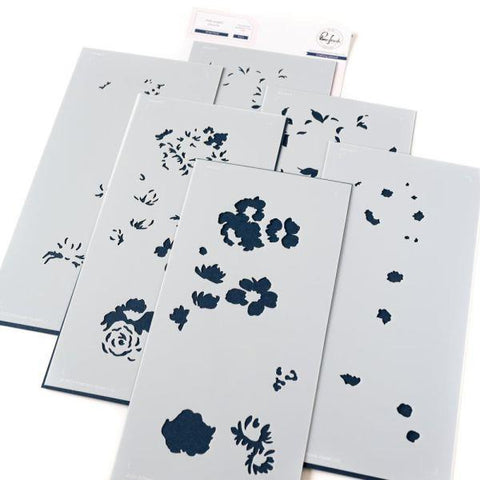 Artsy Floral - Layering Stencils