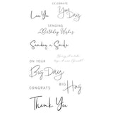 Daily Sentiments #2 - Clear Stamps