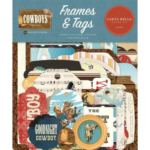 Cowboys - Ephemera - Frames & Tags