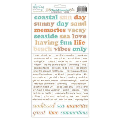 Coastal Memories - Stickers - Words