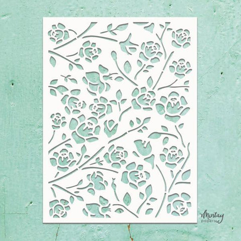 Rosebuds - 6x8 Stencil