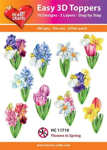 Easy 3D Toppers - Flowers in Spring