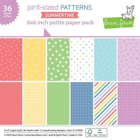 Pint-Sized Patterns Summertime - 6x6 Petite Paper Pad