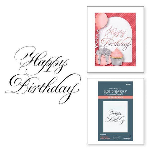 Copperplate Everyday Sentiments - Copperplate Happy Birthday