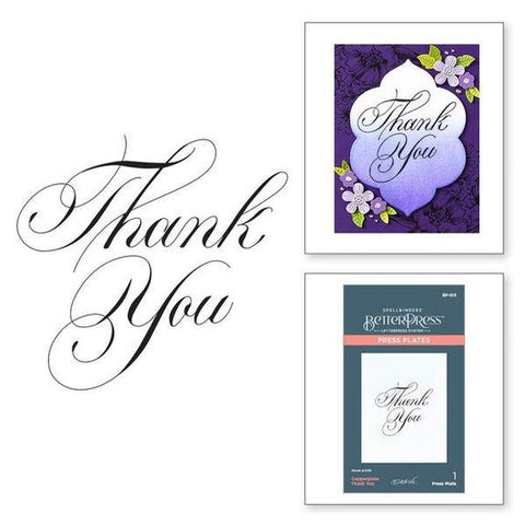 Copperplate Everyday Sentiments - Copperplate Thank You