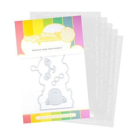 Fa-la-la Llama Sentiments Dies & Stencils