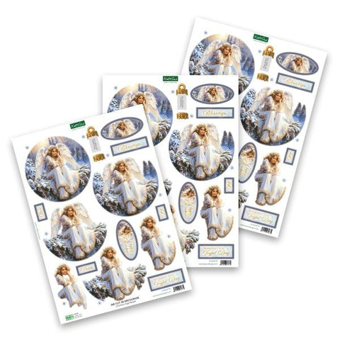 Die Cut Decoupage - Christmas Angel Bauble