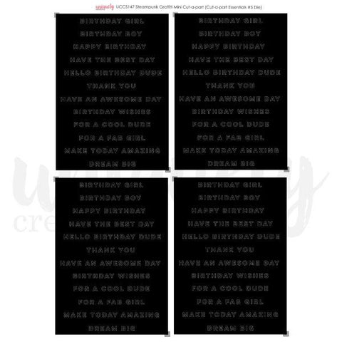 Steampunk Grafitti - Mini Cut-a-Part Sheet