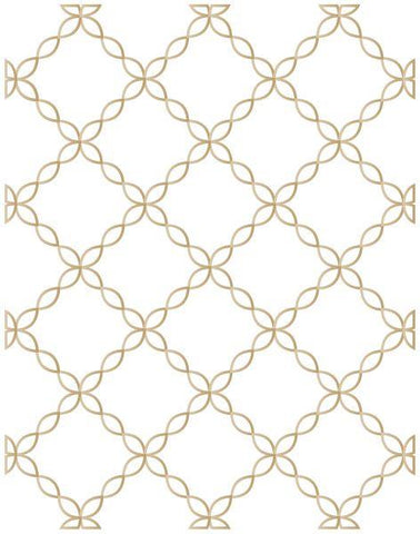Chain Link Lattice Background Impress-ion Press & Foil Plate