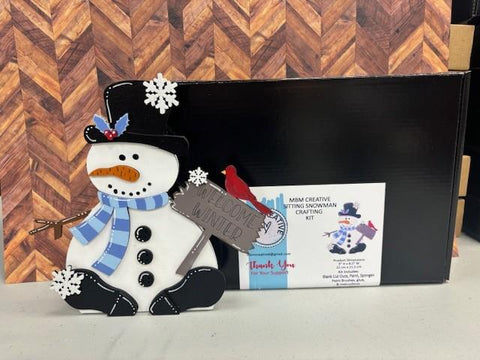 Sitting Snowman Crafting Kit