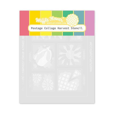Postage Collage Stencil - Harvest