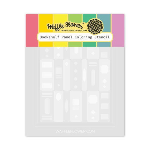 Bookshelf Panel Coloring Stencils