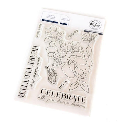 Butterflies in Bloom - Clear Stamps