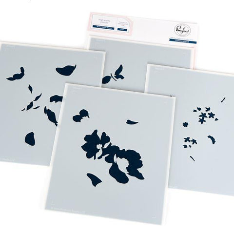 Butterflies in Bloom - Layering Stencils