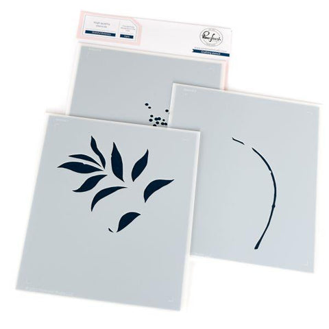 Grateful Greenery - Layering Stencils