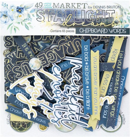 Starlight Dreams - Chipboard Words