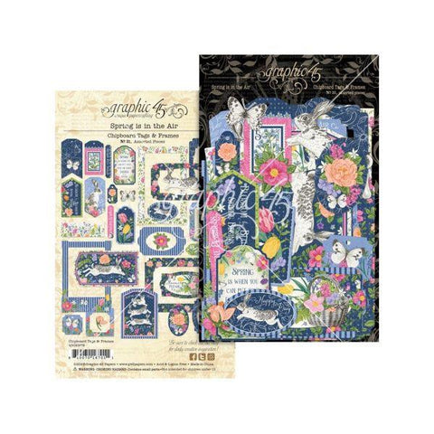 Spring is in the Air - Chipboard Pieces, Tags & Frames