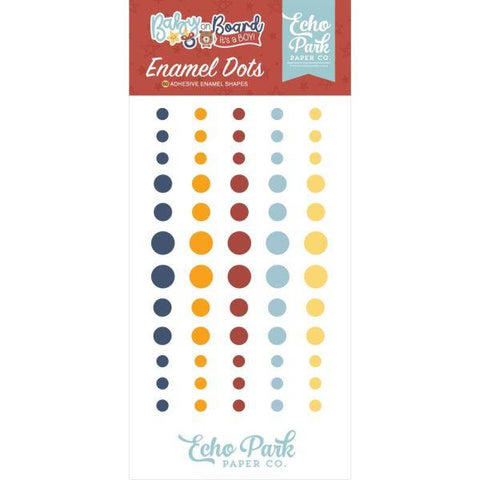 Baby on Board - Boy - Enamel Dots