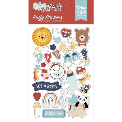 Baby on Board - Boy - Puffy Stickers