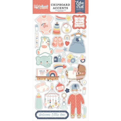 Baby on Board - Girl - Chipboard Accents