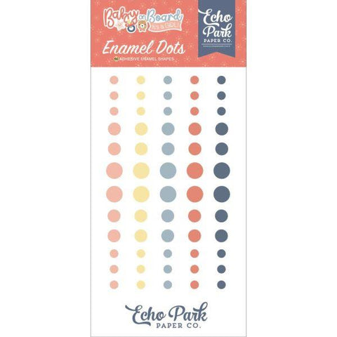 Baby on Board - Girl - Enamel Dots