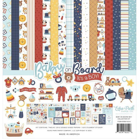 Baby on Board - Boy - 12x12 Collection Pack