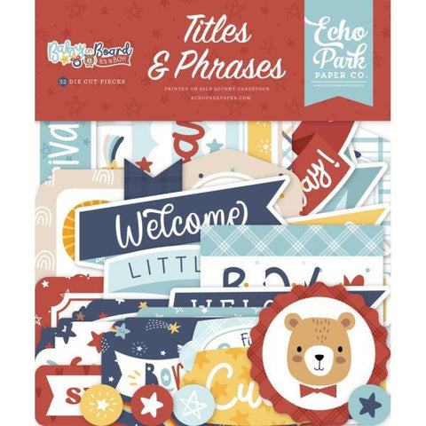 Baby on Board - Boy - Ephemera Titles & Phrases