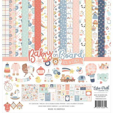 Baby on Board - Girl - 12x12 Collection Pack