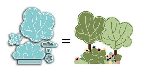 Home Design Foliage Add On Dies