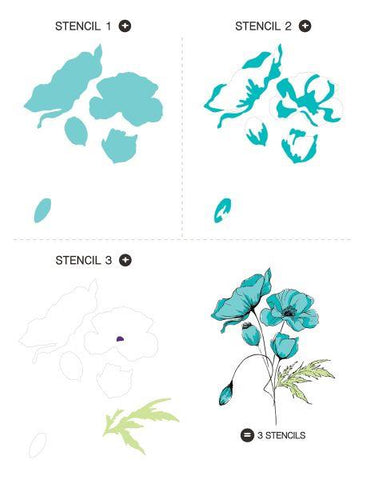Delicate Stems Layering Stencils