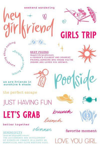 Collage Stamps - Hey Girlfriend