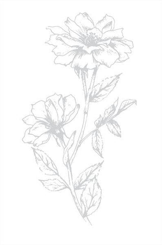 Victorian Petals Impress-ion Press & Foil Plate