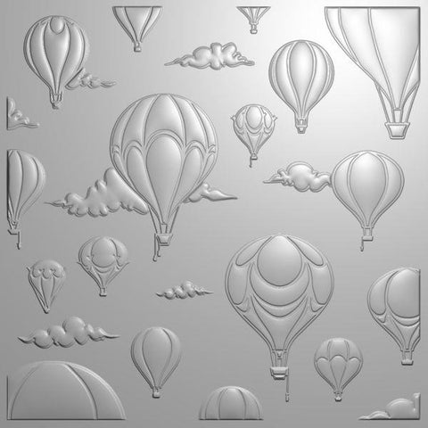 Hot Air Balloons 3D Embossing Folder