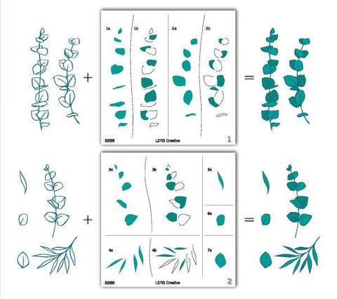 Eucalyptus Layering Stencils