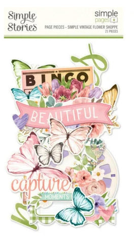 Simple Vintage Flower Shoppe - Simple Page Pieces
