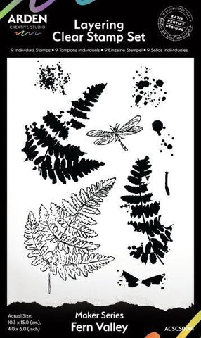 Maker Series - Clear Stamps - Fern Valley