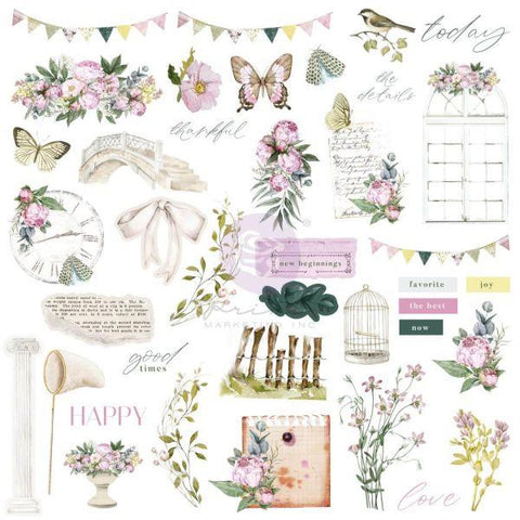 Serene Petals - Ephemera - Vintage Flutter