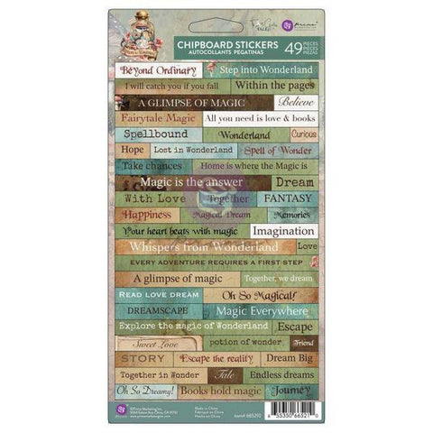 Return to Wonderland - Chipboard Stickers