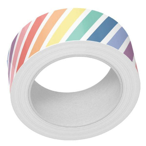 Diagonal Rainbow Stripes - Washi Tape