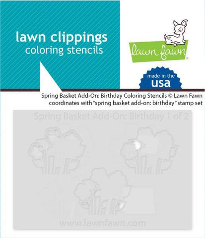 Spring Basket Add On:  Birthday - Coloring Stencils