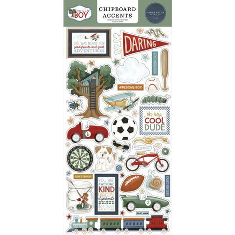 That's My Boy - Chipboard Accents