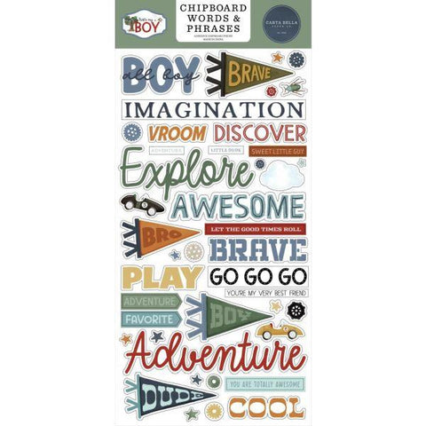 That's My Boy - Chipboard Words & Phrases