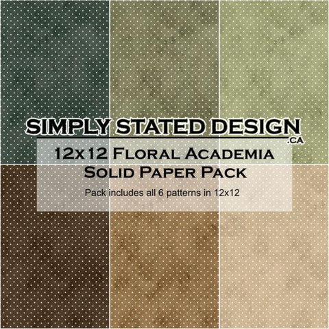 Floral Academia - 12x12 Collection Pack - Solids